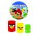 Kit Painel Redondo 1,5m + Trio Cilindros - Tema Angry Birds